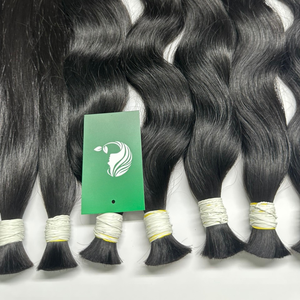 Extensions de cheveux humains droits en vrac couleur brute cheveux humains vierges vietnamiens Super Double dessinés - Product Image 4