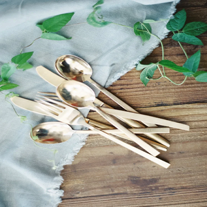 Nouveau design de couverts minimalistes en métal inoxydable couverts écologiques pour les événements de mariage et les cadeaux d'affaires - Product Image 5