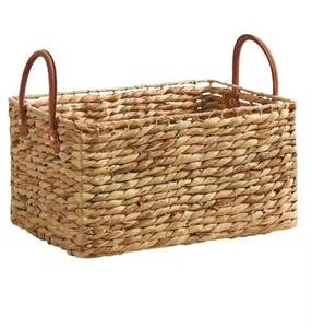 Set of Rattan <b>Baskets</b> Handmade Woven <b>Storage</b> <b>Baskets</b> for Fruits Snacks Laundry <b>Toys</b> Kitchen Tabletop Home Organization Decor - Product Image 5