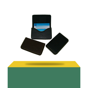 Titulares y estuches de tarjetas de visita con nombre y diseño personalizados de alta calidad, soporte multiusos de cuero de estilo moderno con logotipo personalizado - Product Image 2