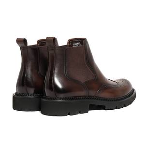 Chaussures brogues en daim souple avec bords perforés et semelle légère, chaussures décontractées pour hommes, chaussures tendance - Product Image 4