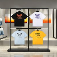 T-shirt graphique streetwear oversize 100 % coton unisexe imprimé au laser avec logo personnalisé OEM, décontracté, tricoté, respirant, tendance USA