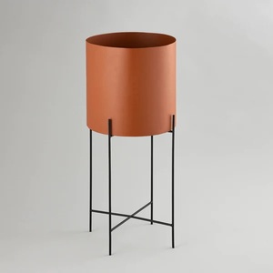 Pot de plante maison pas cher intérieur et extérieur cuivre plaqué métal support réglable jardinières de fleurs et Pot de plante de fleur lot de 2 - Product Image 6