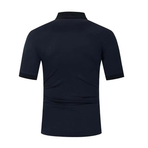 เสื้อโปโลแขนสั้นระบายอากาศได้ดีสำหรับผู้ชายเสื้อยืดคอปกผ้าฝ้ายสี - Product Image 5