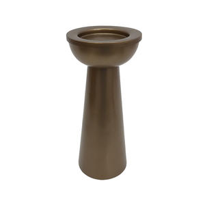 Soporte de pilar de vela de Metal de diseño elegante acabado dorado para el hogar iluminación de mesa de Navidad decoración hecha a mano personalizada a granel - Product Image 1