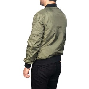 Blouson Bomber Décontracté Homme de Haute Qualité, Col Montant, Fermeture Éclair, Couleur Unie, Imperméable, Écologique, Coupe-Vent, Respirant - Product Image 3