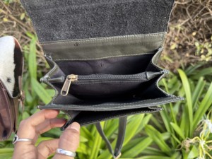 Sac à bandoulière en fourrure de vache occidentale, sac à main élégant, sac à bandoulière en cuir de vachette, fourrure de luxe, haute qualité, multi-usages, sac bohème - Product Image 6