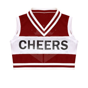 ชุดเชียร์ลีดเดอร์สำหรับผู้ใหญ่เครื่องแบบเชียร์ลีดเดอร์น้ำหนักเบาสีทึบ - Product Image 4