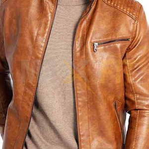 OEM Customized Winter Thick Summer Thin Washable Short <b>Men</b> Pu Leather <b>Jackets</b> by MAXFIT ENTERPRISES - Product Image 4