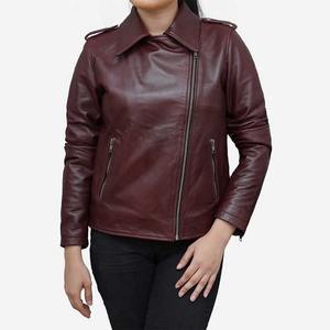 Ventes chaudes - Vestes en cuir matelassées sur mesure pour femmes avec logo personnalisé imprimé, design en toile brute, coque en cuir véritable - Product Image 5