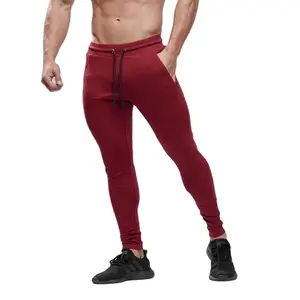 OEM Maroon Gym Wear Hot Selling Custom Logo High Quality New Arrival Men Sweat Jogger Pants & Trousers