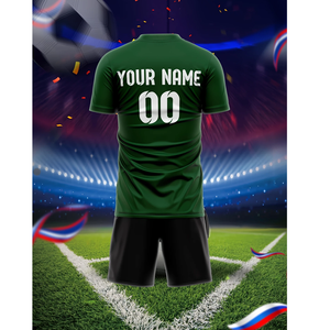 Maillot de football vert personnalisable avec nom et numéro d'équipe - Maillot de football respirant léger et respirant - Product Image 5
