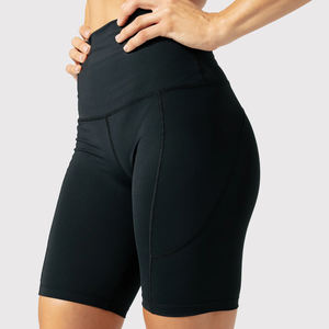 Shorts de compression d'entraînement pour femmes de vêtements de sport/Shorts de compression à quantité minimale de commande basse pour femmes avec poches personnalisées - Product Image 6