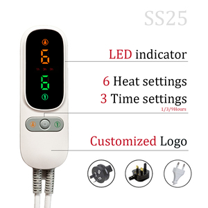 Manta Eléctrica de 4 Zonas con Control Dual para Cama Doble, 6 Ajustes de Calor, Zona para Pies, Lavable, Calefacción <span class=keywords><strong>PTC</strong></span> para el Hogar en Invierno - Product Image 4
