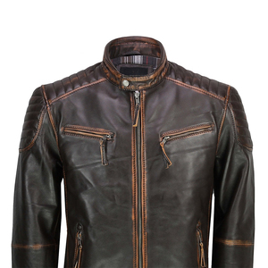 Veste en cuir pour homme, nouvelle mode 2026, qualité supérieure, personnalisable, coupe ajustée, élégante, 100% cuir véritable, respirante - Product Image 5