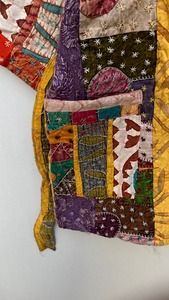 Handmade Winter <b>Kantha</b> <b>Jacket</b> Coat for Women Cutwork Varsity <b>Jacket</b> with Unique Pattern Mom's Gift - Product Image 2