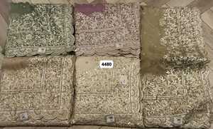 ผ้าส่าหรีผ้าจอร์เจียไหลพร้อมงานปักอย่างดีเหมาะสำหรับงานหมั้นกลางคืนและงานทางวัฒนธรรม - Product Image 5