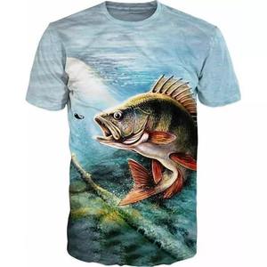 Venta al por mayor de camisas de pesca de manga corta sublimación poliéster en blanco rendimiento camisa de pesca para hombres ropa deportiva - Product Image 1