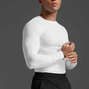 Custom Wholesale <b>Mens</b> Breathable <b>Long</b> <b>Sleeve</b> <b>Gym</b> Shirt Compression Tank <b>Top</b> Workout Activewear For <b>Gym</b> and Yoga - Product Image 1