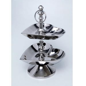 Top Selling Handmade Shiny Polished Aluminium Cake Stand Customized Size <b>Dessert</b> Cupcake Wedding Event Cake <b>Tools</b> - Product Image 3