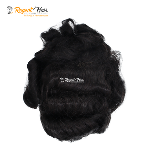 ผู้ชาย Toupees ช้อปปิ้งออนไลน์100% การสร้างตราสินค้าที่กำหนดเองปีกผม Exportable บังคลาเทศโรงงานผลิต MOQ ต่ำ - Product Image 5