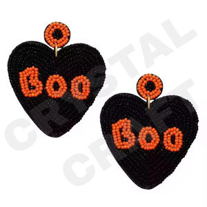 Vintage Butterfly Beaded Earrings for Women Patriotic Orange White Blue Colour for <b>Wedding</b> or Memorial Day - Product Image 4