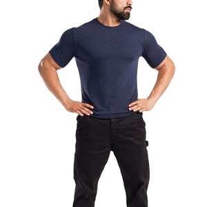 Camiseta Deportiva de Verano, Corte Regular, 100% Algodón, Transpirable, Ecológica, Elástica, Compresible, con Logotipo Sencillo - Product Image 3