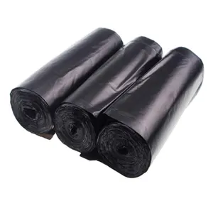 Direct Price From Big Supplier Plastic Packaging Black Colored Plastic Garbage Bags Custom Rubbish Bags Black Heavy Garbage Bag