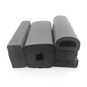 Bande d'étanchéité de barre d'éponge en mousse de caoutchouc EPDM bande d'éponge carrée joint en caoutchouc mousse EPDM noir joint de garniture de porte d'armoire bande silencieuse - Product Image 2