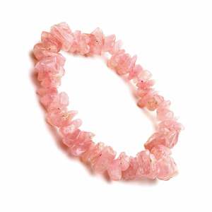 Arihant Gems & Jewels Unisex Rose Chips Bracelet Natural & Certified Astrological Crystal Positive Effect for Both <b>Men</b> - Product Image 1