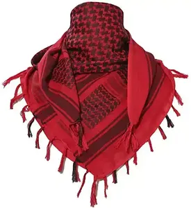 Men's Use Scarf 100% Cotton Red Shemagh Scarf With Customize Logo Hot Sale Best Selling New Arrival Warm Men's Use Scarf