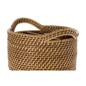 Cesta de Ratán Natural con 4 Compartimentos, Hecha a Mano, Ecológica, Moderna, Rectangular, Multiusos, Artex Green Earth, Hanoi, Vietnam - Product Image 3