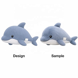 Juguetes de Peluche Personalizados de Animales Marinos de Dibujos Animados: Delfín, Tiburón y Otros, para Máquinas de Garra - Product Image 1