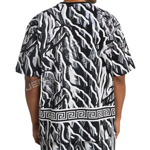 เสื้อยืดผู้ชายสไตล์วินเทจ 240 กรัม ซักย้อมสีแบบ Stone Wash พิมพ์ลาย Sublimation ทรงโอเวอร์ไซส์ สไตล์ High Street ทรงปกติ ผ้าถักน้ำหนักเบา - Product Image 5