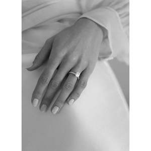 Aime <b>Ring</b> Rhodium Plated Gemstone <b>Ring</b> with Oval Cut Garnet Amethyst Agate <b>Quartz</b> Zircon Inlay for Engagement Jewelry Type Cut - Product Image 5