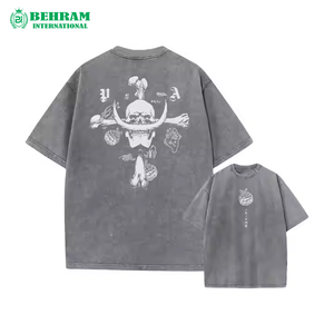 เสื้อยืดผู้ชายทรงหลวม ผ้าฝ้ายออร์แกนิค 100% พิมพ์ลายเต็มตัว เป็นมิตรกับสิ่งแวดล้อม แห้งเร็ว คุณภาพสูง ขายส่ง แฟชั่น - Product Image 2