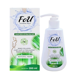 Thành phần tự nhiên Việt Nam cho phụ nữ hàng ngày rửa Collagen fo'u vệ sinh phụ nữ giải Pháp 200ml (thảo mộc tự nhiên) - Product Image 1