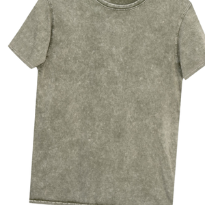 Camiseta Premium Vintage Lavada en Gris Oliva Claro, Algodón Suave, Corte Ajustado, Unisex, Logotipo Personalizado, Alta Calidad, Fabricación OEM - Product Image 6
