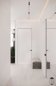 Cortez RAL ประตูไม้ติดตั้งภายใน/ภายนอกสีสำหรับบ้านสำนักงานห้องนั่งเล่นห้องโถงใช้ในอพาร์ทเม้น - Product Image 2