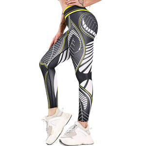 Leggings de Yoga con estampado por sublimación para mujer, Leggings de cintura alta para Yoga y Fitness - Product Image 1