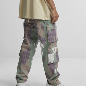 Pantalones de trabajo informales al por mayor, pantalones Cargo en blanco marrones holgados con cintura elástica, pantalones de chándal Cargo personalizados para mujer Ronpex - Product Image 3