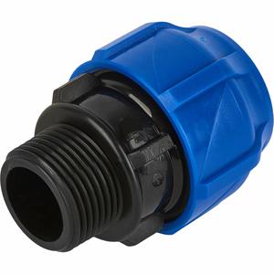 อะแดปเตอร์เกลียวตัวผู้4นิ้ว90มม. แรงดันสูงอุปกรณ์บีบอัด HDPE แบบเรียบผู้ผลิตอินเดียขายส่งราคาสำหรับอุปกรณ์ท่อ - Product Image 1