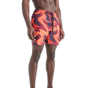 กางเกงว่ายน้ำผู้ชายแบบมีเชือกผูกเอว น้ำหนักเบา 120 กรัม ดีไซน์แฟชั่นขายดี ปี 2026 OEM Sublimation พร้อมลายพิมพ์แบบซับลิเมชั่น - Product Image 2