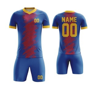 2025 High Quality Custom OEM Wholesale Latest Breathable Stretch Quick Dry 100% Polyester Short Sleeve <b>Soccer</b> Uniform for <b>Soccer</b> - Product Image 3
