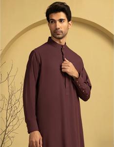 Produit le plus vendu Vêtements islamiques Hommes Thobe Musulman Arabe Jubba Prix de gros Vêtements décontractés Jubba pour hommes En stock - Product Image 4