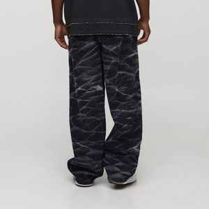 ¡Novedad de 2025! Pantalones vaqueros de estilo holgado a la moda para hombre, pantalones vaqueros holgados de corte recto, ropa informal, pantalones vaqueros lavados con piedra para hombre - Product Image 6