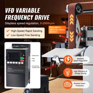 Amoladora de Banda Eléctrica de Velocidad Variable de 1500W, Afilador de Cuchillos con Moldes de Amolado y Bandas de Lijado para Trabajos en Metal - Product Image 4