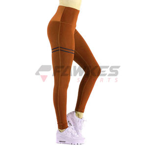 Nouveau design personnalisé de leggings de yoga et d'entraînement de gym leggings de fitness taille haute pour femmes leggings d'entraînement blancs à haute élasticité - Product Image 1