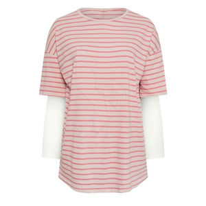 Camisetas de Mujer de Doble Capa Tejidas 100% Algodón de la Mejor Calidad para Verano, Ropa Informal Ecológica y Transpirable - Product Image 2