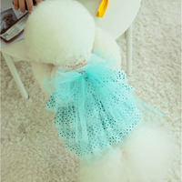 Robe de fête pour chien, vêtements pour chien, collier pour chat, vêtements coréens pour animaux de compagnie, polyester, été, accessoires populaires pour chien